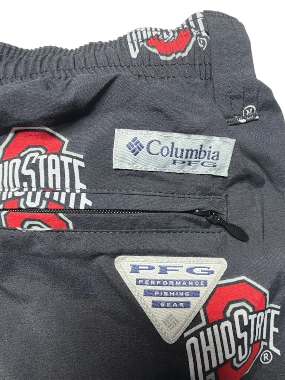 NWT Ohio State Buckeyes Columbia PFG Black Swimming Trunks Shorts Mens XL
